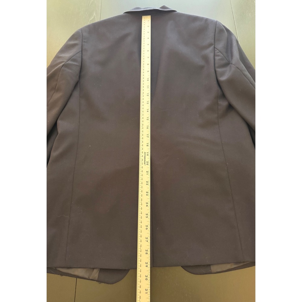 Lands' End Boys Hopsack Blazer Size 20 Navy/Gold Two-Button Sport Coat Jacket - Picture 14 of 14